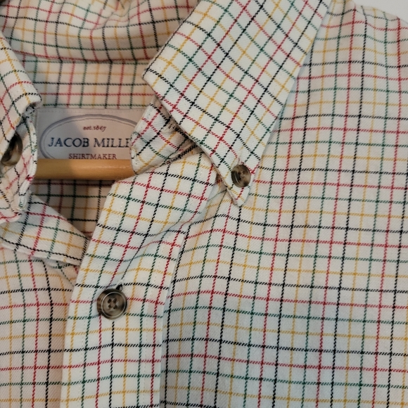 Jacob Miller striped button down mens shirt - Picture 2 of 3